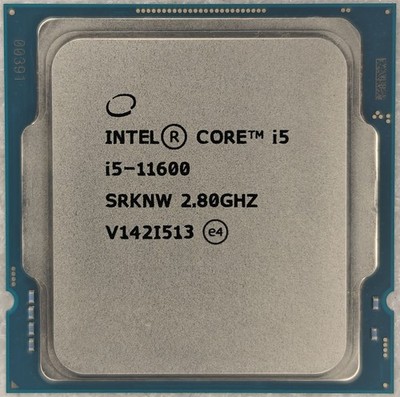 Intel Core i5 Gen 11 I5-11600 2.80 GHz Rocket Lake SRKNW FCLGA1200 CPU Used