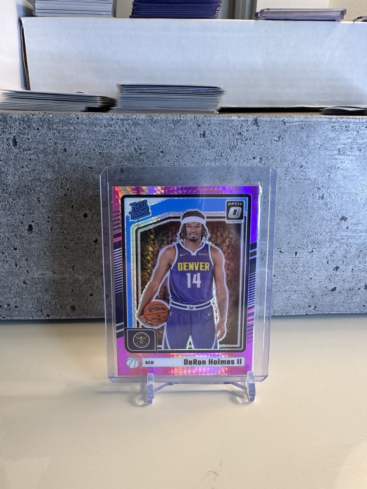 2024-25 Panini Donruss Optic DaRon Holmes II #262 Pink Hyper Rated Rookie