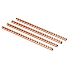 Reusable 100% Copper Straws 8   Set of 4   So...