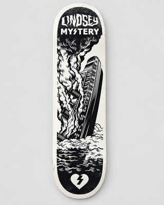 Mystery Lindsey Robertson Titanic Skateboard Deck NOS Discontinued
