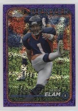 2024 Topps Chrome Purple Speckle Refractor 259/275 Jason Elam #65 8d2