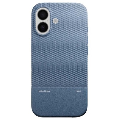 Native Union, Hülle iPhone 17  stoßfest Textur ReClassic Design, Blau