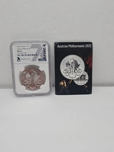 2022 Austria S1.5E Vienna Philharmonic, NGC MS 69, Seven K 7K Label SR8-103