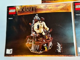 LEGO 79010 The Hobbit The Goblin King Battle Instruction Manuals Only 3 Books