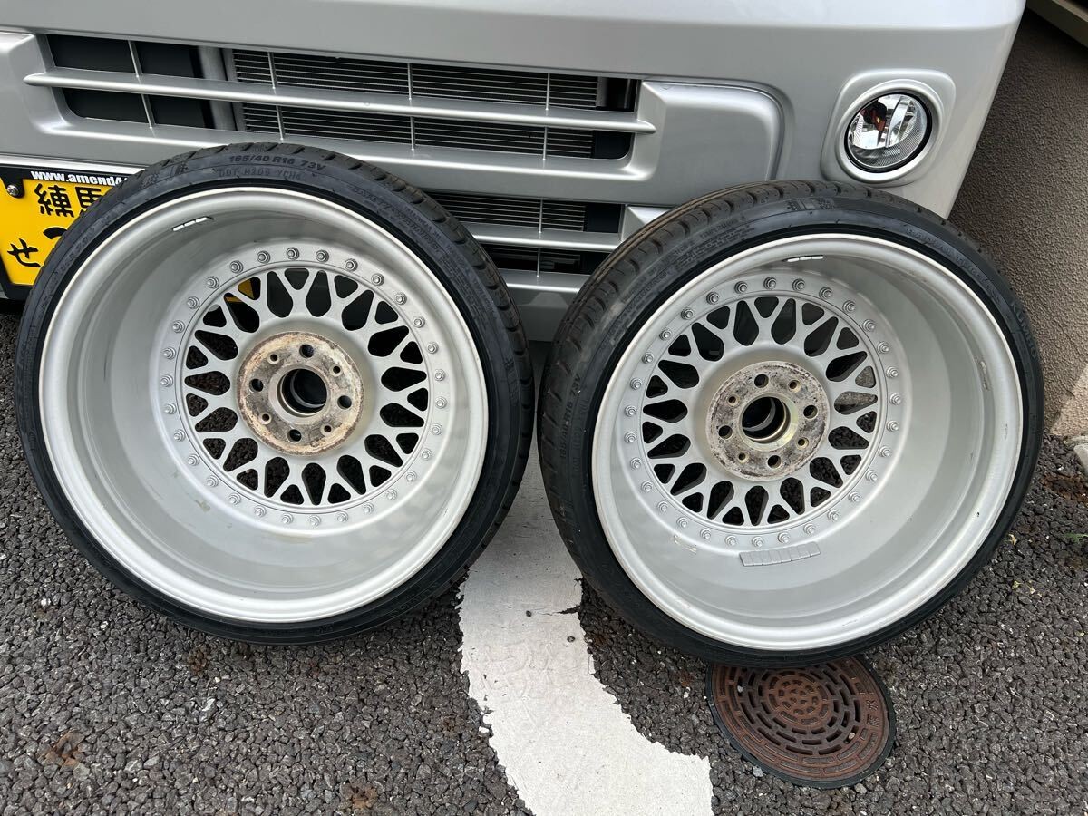 JDM BBS RS003 4wheels no tire 16x7+25 4x100 hub57 original West JDM BBS RS003 4wheels no tire 16x7+25 4x100 hub57 original West