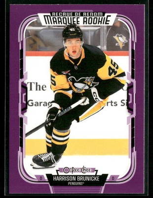 #ad 2025 26 O PEE CHEE OPC HOCKEY PURPLE SSP BORDER 49 SINGLES PICK FROM LIST $9.99