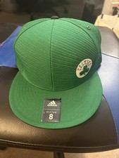 adidas Boston Celtics NBA Basketball Fitted Hat Cap Green/Black Size 8