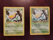 Pokemon Weedle 069/102 Base Set Shadowless & Regular MP & NM Vintage