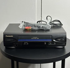 Panasonic PV-V4022A VCR VHS Player Blue Line 4 Head Omnivision Tested