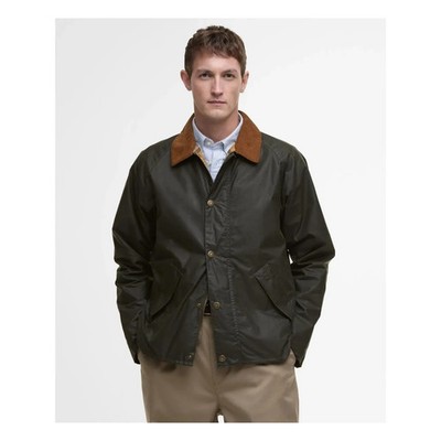 Barbour Tracker Wax Jacket Olive Mens Large L NEW British Heritage