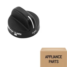 07554711-A OEM For Whirlpool Stove Black Control Knob Part # Model A1