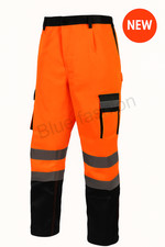 Hi Vis Cargo Combat Trousers Reflective Work Safety Pants High Visibility Bottom