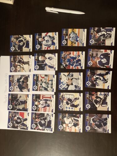1990-91 Pro Set TORONTO MAPLE LEAFS 20 various team cards! see photos - Foto 1 di 5