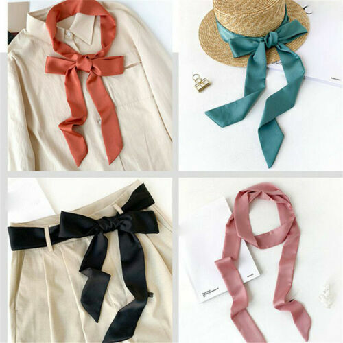 BELT PLAIN TIE SELF SASH BOW SATIN FANCY PARTY FABRIC DRESS BRIDAL WRAP - Bild 6 von 26