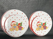 4 Vintage Stovetop Burner Covers For Electric Stove Granny Core Christmas