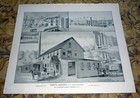 Toof's Steam Laundry - Concord, New Hampshire Antique Art Print (1892)