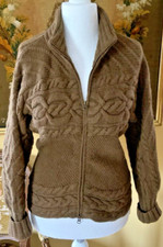 Sax Fifth Avenue Full Zip Knit Grade A 100% Cashmere Fitted * Gorgeous*