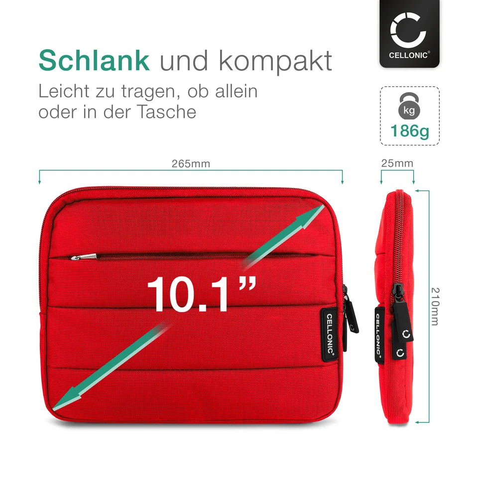 Tasche für Samsung GT-N8000 Galaxy Note 10.1 rot Schutz Hülle Tasche - Bild 4 von 4