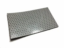 HI-VIS BLANK REFLECTIVE TACTICAL Solas (WHITE LIGHT) 2X3.5" PATCH - HOOK/LOOP 