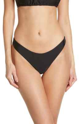 JADE Swim Expose High Cut Bikini Bottoms Black Size M 0262