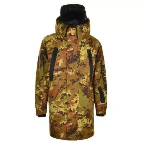 RRP £1365 DSQUARED2 PIUMINO PARKA CAPPOTTO CON GIACCA STACCABILE 2 in 1 taglia L