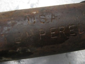 W22 U S A Tempred Origiinal Old Vintage Primitive Metal Shovel  no handle