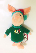 BNWT Disney Piglet "Joy" Christmas Holiday - Medium 14" Plush Toy