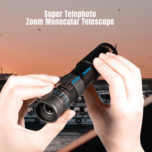 10-300X40mm Zoom HD Military Powerful Monocular Handheld Optics Telescope+Case - Picture 12 of 17