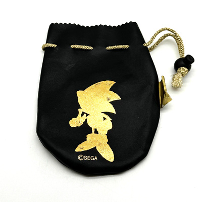 Sega Sonic The Hedgehog Black Gold Pouch Bag Gigo Vintage 90s | eBay