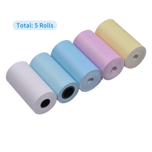 5pcs Color Thermal Paper Roll Set 57x30mm/2.17x1.18in Photo Picture Receipt C3Q7 - Picture 8 of 10