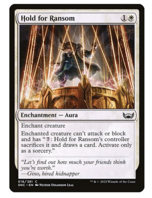 NM Hold for Ransom, MTG, Streets of New Capenna, Magic the Gathering, 16