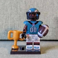Philadelphia Eagles Jalen Hurts Football Building Block Mini Figure