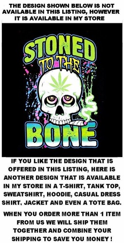 OUT OF SMOKE CANNABIS POT HEAD JOINT MARIJUANA REEFER WEED STONED TANK TOP AB21 - Picture 12 of 12