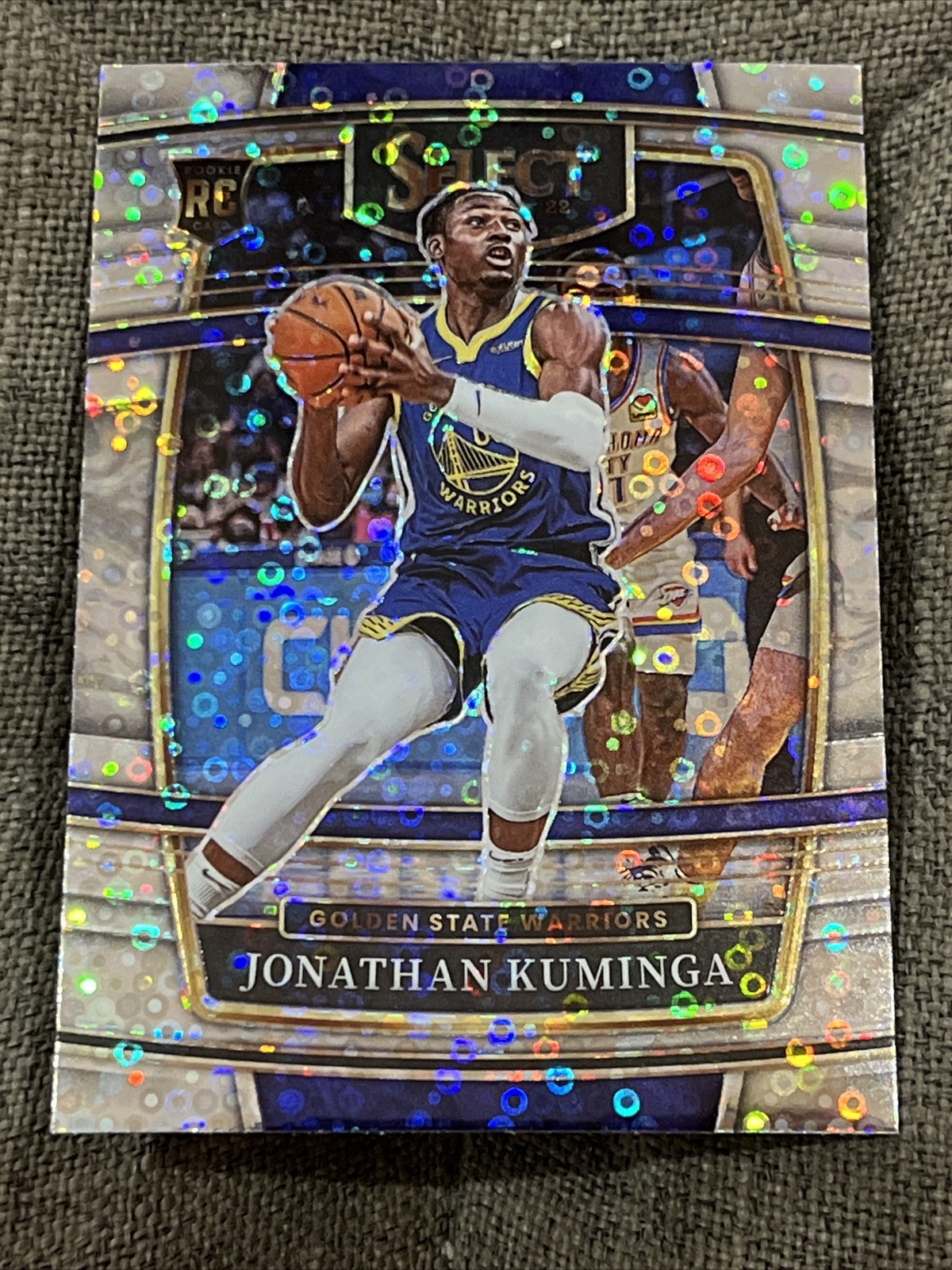 2021-22 Select Prizms Disco #28 Jonathan Kuminga Golden State Warriors RC