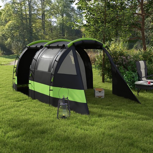 4-5 Person Camping Tent, Blackout Tent with Bedroom and Living Room - Picture 25 of 46