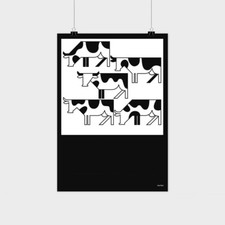 Otl Aicher Isny Plakat - Fleckvieh DIN A2