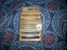 Bamboo Wooden Soap Tray Wooden Dish Soap Saver Holder Bathroom Keeps Soap Dry