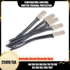 Temperature Control Switch Thermal Protector 5A Normally Open/Closed 40° ~ 105°