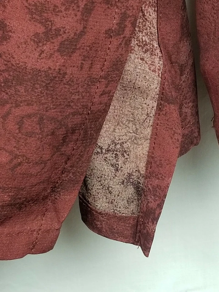 Top David Dart Mujer Manga Larga Marrón Floral Talla L Foto 4 de 4