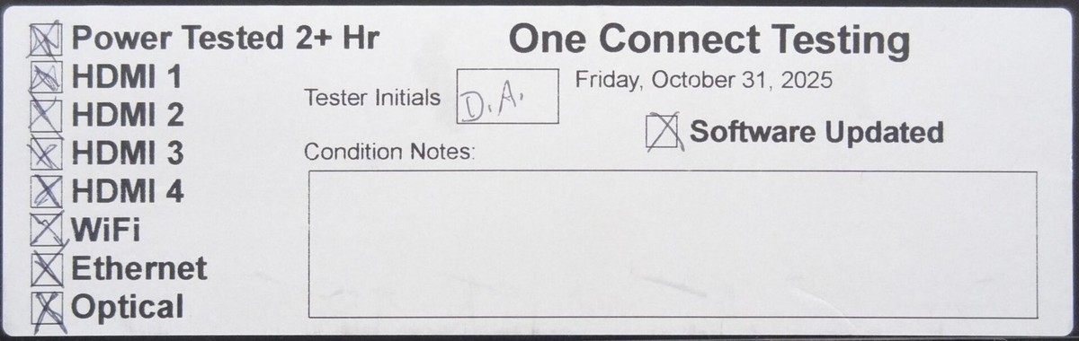 Samsung UN65HU9000FXZA One Connect BN94-07754S | TESTED | NO CORDS