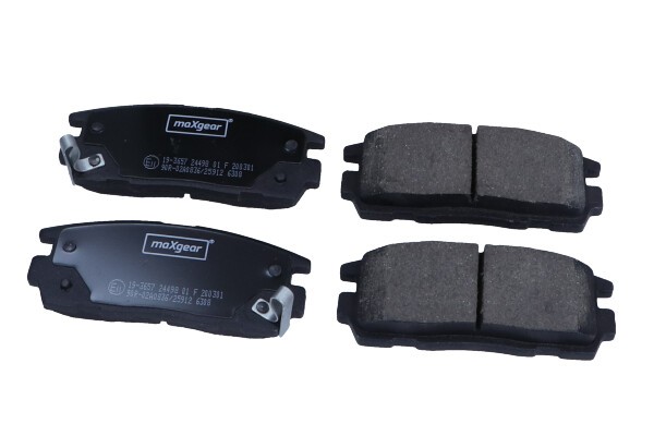 19-3657 Maxgear Brake Pad Set, Disc Brake for Chevrolet, Opel, Suzuki