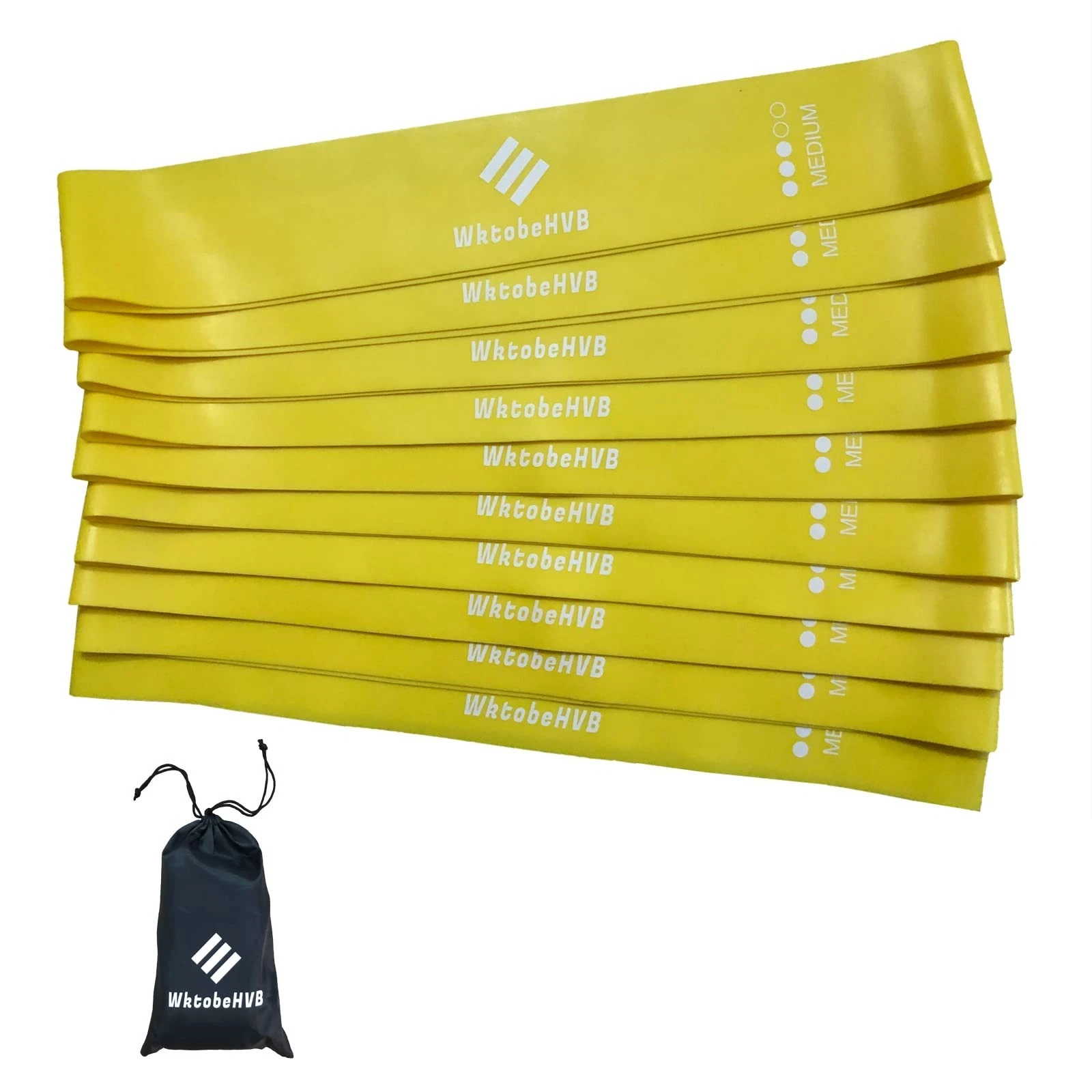 Resistance Loop Exercise Bands - 5/10 Pack, 10/12 Inch Stretch Bands for Home Gy