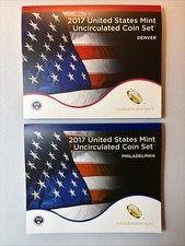 New 2017 Uncirculated Coin Sets US Mint Government  Denver &  Philadelphia