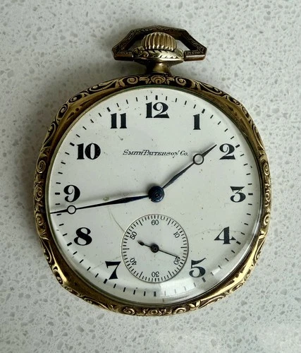 Antique Smith Patterson Co Pocket Watch - Waltham 17 Jewel 12s movement