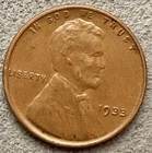 1933p  Lincoln Wheat Cent - [VF] Very Fine - Higher Grade ~ B903
