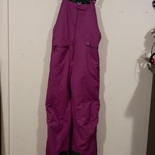 Purple Arctix kids snow bib overall 5K insula...