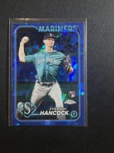 2024 Topps Chrome Sapphire Emerson Hancock #39 Seattle Mariners