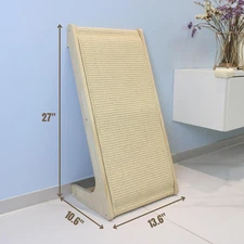 Cat Scratcher for Indoor Cats Ramp Cat Scratcher with Catnip Sisal Scratching