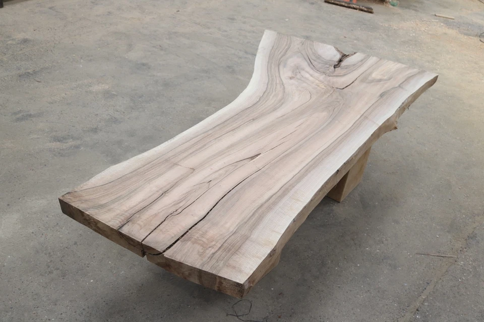 Walnut Tabletop / Dining Table / Worktop - Planed Raw Finish - Image 3 of 4