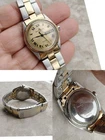 70s BAUME & MERCIER BAUMATIC 1187-1 VINTAGE STEEL GOLD WATCH WATCHES 30mm WORKING